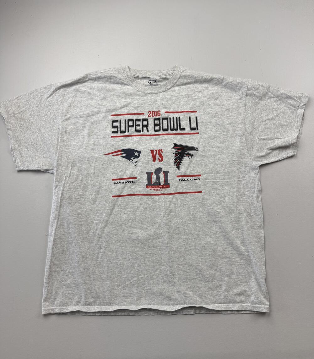 New England Patriots Atlanta Falcons Super Bowl LI Shirt Mens 2XL NFL Port & Co